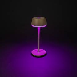 Konstsmide 7830-330 Lyon Akumulátorová stolní LED lampa 2.5 W teplá bílá, RGB písková