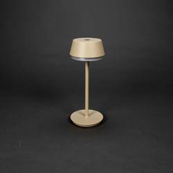 Konstsmide 7830-330 Lyon Akumulátorová stolní LED lampa 2.5 W teplá bílá, RGB písková
