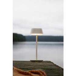 Konstsmide 7830-330 Lyon Akumulátorová stolní LED lampa 2.5 W teplá bílá, RGB písková
