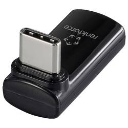 Renkforce USB3® adaptér [1x USB-C® zástrčka - 1x USB-C® zásuvka] USB4® L-Type Male to Female Charging Adapter, 8K, 140W, 40 Gpbs LED displej s nabíjením