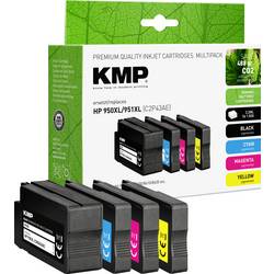 KMP Ink náhradní HP 950XL, 951XL, C2P43AE, CN045AE, CN046AE, CN047AE, CN048AE kompatibilní kombinované balení černá, azurová, purppurová, žlutá H100V 1722,4050