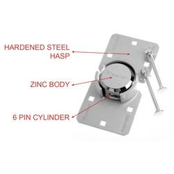 Master Lock 69231 visací zámek stříbrná