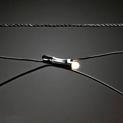 Konstsmide světelný závěs venkovní 40 LED teplá bílá (š x v) 800 mm x 800 mm časoměřič, frozen