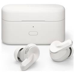 EPOS ADAPT E1 In Ear Headset Bez kabelu, Bluetooth® stereo bílá Potlačení hluku, Redukce šumu mikrofonu headset, Nabíjecí pouzdro, odolné vůči potu telefon