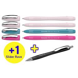 Schneider Schreibgeräte Etui 4x Memo + 1x Rave sortiert 150255 kuličkové pero Barva písma: modrá 5 ks