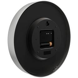 Mebus 19777 DCF nástěnné hodiny 25 cm x 5 cm, stříbrná, tiché hodiny (bez tikání)