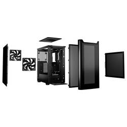BeQuiet PURE BASE 501 Airflow Black midi tower PC skříň černá