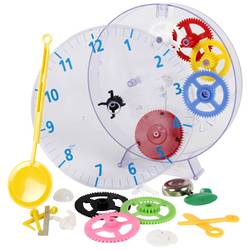 Techno Line Model kids clock mechanické nástěnné hodiny - naučná stavebnice 20 cm x 35 mm, transparentní