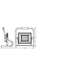 OSRAM HOMELIGHTING LED Worklight Battery R-Stand 30W 4000K Akumulátorový LED reflektor 4099854430336