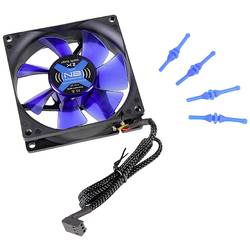 NoiseBlocker BlackSilent Fan X2 PC větrák s krytem černá (š x v x h) 80 x 80 x 25 mm