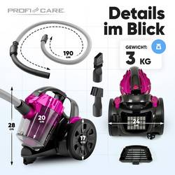 Profi-Care PC-BS 3134 bezsáčkový vysavač bezsáčkový