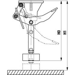 Blickle 755838 WH 160 zvedák nosnost (max.): 500 kg 1 ks