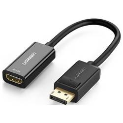 UGREEN USB kabel Konektor DisplayPort, Zásuvka HDMI-A 0.25 m černá 40363