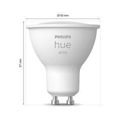 Philips Hue LED žárovka 23023100 Energetická třída (EEK2021): E (A - G) GU10 GU10 teplá bílá