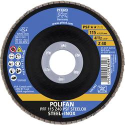 PFERD TOOLS 67664115 Z Psf Steelox vějířovitý brusný kotouč Průměr 115 mm Ø otvoru 22.23 mm Zrnitost 40 10 ks