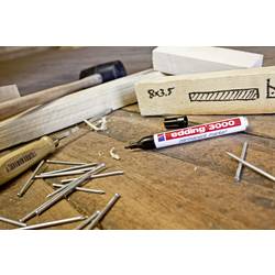 Edding 3000 4-3000-999 permanentní popisovač černá, červená, tmavě modrá, tmavě zelená , žlutá, světle modrá, růžová, hnědá, oranžová, fialová Vodotěsné: Ano