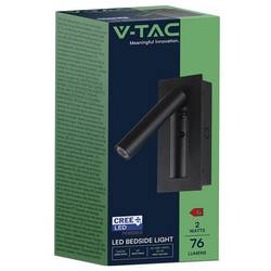 V-TAC 239996 lampička na noční stolek 2 W teplá bílá Energetická třída (EEK2021): G (A - G)