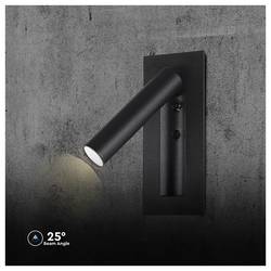 V-TAC VT-88061-B 239996 lampička na noční stolek LED LED 2 W teplá bílá Energetická třída (EEK2021): G (A - G) Just Black