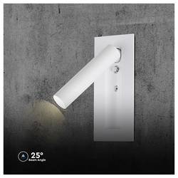 V-TAC VT-88061-W 239986 lampička na noční stolek LED LED 2 W teplá bílá Energetická třída (EEK2021): G (A - G) přírodní bílá