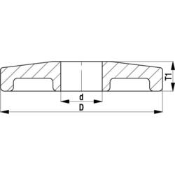 Blickle 129874 ARG 100/R26 Ochranné kolečko Ø kola: 100 mm 1 ks