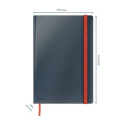 Leitz 44830089 poznámková kniha linkovaný šedá 80 listů DIN B5