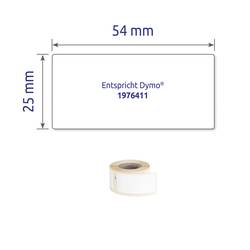 Avery-Zweckform etikety v roli kompatibilní náhradní DYMO 1976411 25 x 54 mm fólie bílá 160 ks trvalé univerzální etikety A1976411