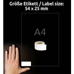 Avery-Zweckform etikety v roli kompatibilní náhradní DYMO 1976411 25 x 54 mm fólie bílá 160 ks trvalé univerzální etikety A1976411