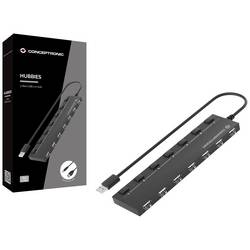 Conceptronic HUBBIES 7-Port-USB-2.0-Hub 7 portů USB 3.0 hub černá
