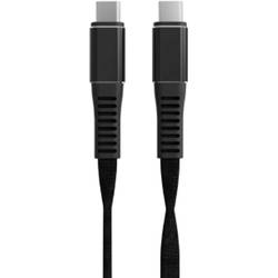 Leba Innovation Nabíjecí kabel USB USB-C ® zástrčka, USB-C ® zástrčka 1.20 m černá opletený NCABLE-LE-UC-UC-1.2M