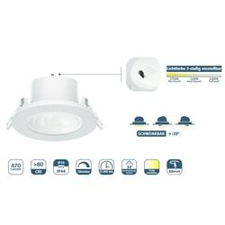 Counttec SPA44-6W-XW LED vestavné svítidlo, třída G (A - G), 6 W, bílá