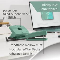 Novus Office B 2 COLOR ID 2.0 020-1952 sešívačka mátová Vázací výkon: 25 listů (80 g/m²)