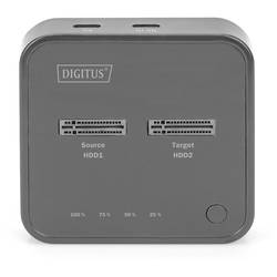 Digitus DA-71545 USB-C™ (USB 3.2 Gen 2) M.2 PCIe NVMe, M.2 dokovací stanice pro pevný disk s funkcí klonování