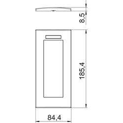 OBO Bettermann 6119387 kryt (š x v x h) 84 x 185 x 8.5 mm 1 ks bílá