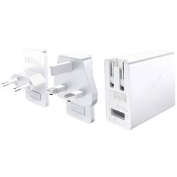 RAZER USB-C 130W GaN Charger Mercury USB nabíječka, GaN, 130 W, PPS, bílá