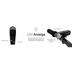 FISCHER FAHRRAD sada světel na kolo PLUS 110 + TWIN STOP LED černá