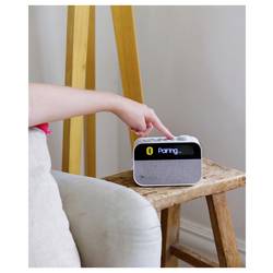Pure Moment 252449 radiobudík, FM, DAB+, USB, DAB+, Bluetooth, FM, Ambientní osvětlení, Bavlněná bílá