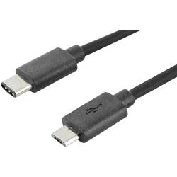 BBC micro:bit MEFUSBB30CV1 datový a napájecí kabel BBC micro:bit [1x USB-C® zástrčka - 1x micro USB 2.0 zástrčka B] 0.30 m černá