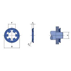 Reely upínací kroužek Určeno pro (průměr hřídele): 2 mm 20 ks