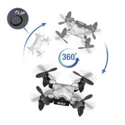 Reely Suitcase mini drone dron RtF pro začátečníky, s kamerou stříbrnočerná