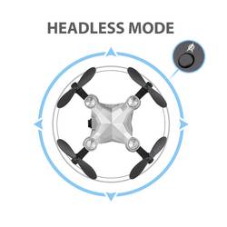 Reely Suitcase mini drone dron RtF pro začátečníky, s kamerou stříbrnočerná
