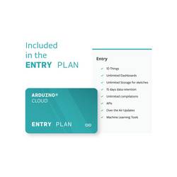 Arduino 1 year Arduino Cloud Entry Plan Certifikováno pro cloud Vhodné pro (vývojové sady): Arduino