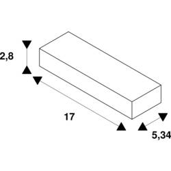 SLV 24V LED Strip DALI DT8 5 channel controller LED stmívač 170 mm 53.4 mm 28 mm