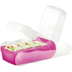 HAN CROCO 997-663 kartotéční box průsvitná, růžová max. počet karet: 900 karet DIN A7 na šířku vč. 100 linkovaných karet