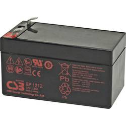 CSB Battery GP1212 olověný akumulátor olověný se skelným rounem 1.2 Ah 12 V 1 ks