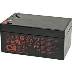CSB Battery GP1234 olověný akumulátor olověný se skelným rounem 3.4 Ah 12 V 1 ks