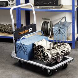 Meister Werkzeuge 8985530 skládací, s odkládací přihrádkou plošinový vozík, ocel, max. zatížení 150 kg