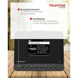 Telestar TOP 400 Schwarz internetové rádio černá