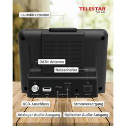 Telestar TOP 400 Schwarz internetové rádio černá