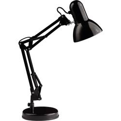Brilliant Henry stolní lampa úsporná žárovka, žárovka E27 28 W černá