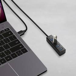 AXAGON HUE-M1AL 4 porty USB 3.0 hub stříbrná
